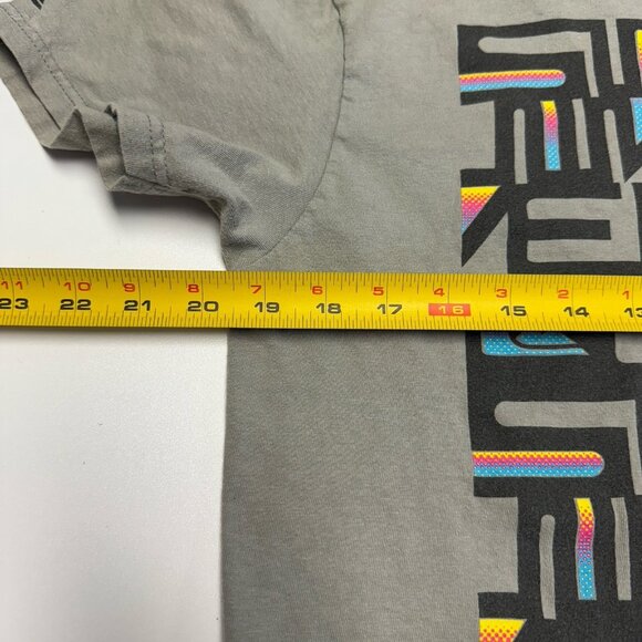 Vintage Quiksilver Shirt Mens Medium Gray Y2K 90s Short Sleeve Surf - Picture 10 of 12